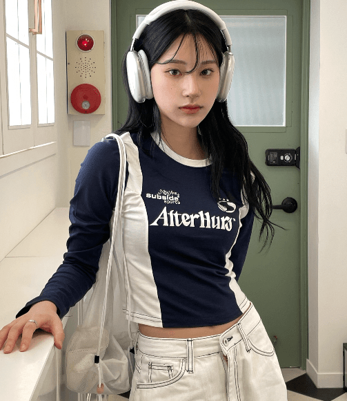 애프터 레이싱 배색 긴팔티(4colors)
