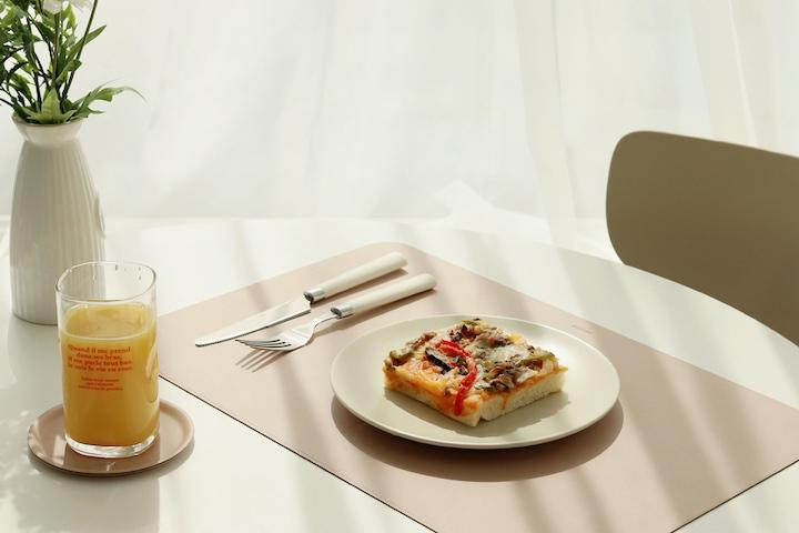 에코레더 가죽식탁매트 투톤테이블매트 4컬러 사각형