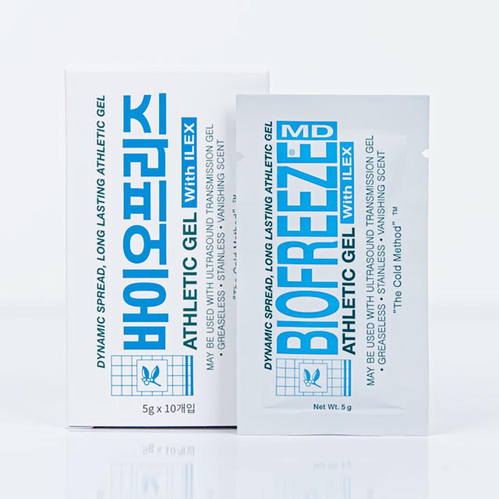 바이오프리즈겔 엠디  스포츠 마사지 쿨링 일회용 파우치타입 2팩 (5g x 20개입)