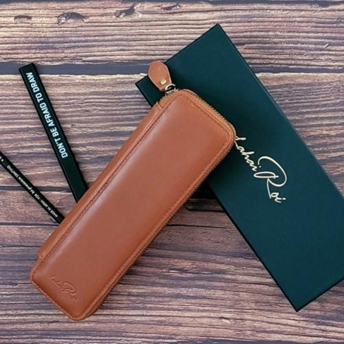 라헤로이 소가죽 펜케이 내추럴 라이트브라운