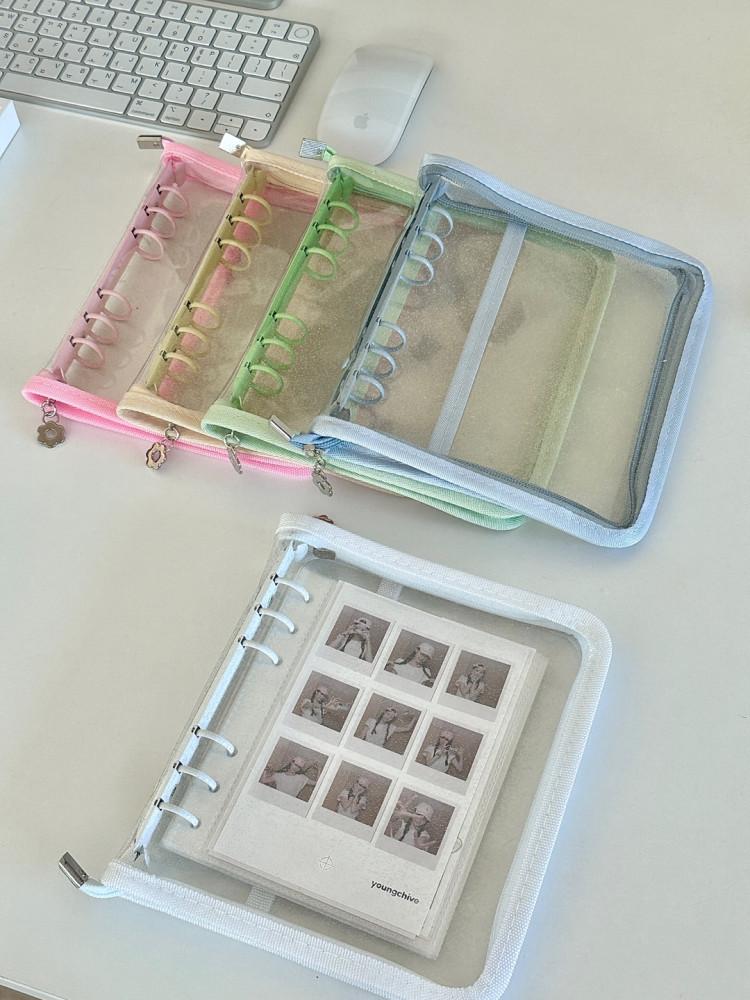 바인더룸 포토인생 네컷앨범 6공 바인더 지퍼형 사진 앨범