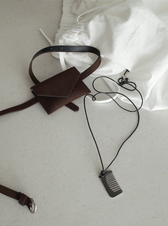 언더비 릿섬 스웨이드 벨트 bag (2 color)