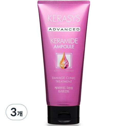 케라시스 어드밴스드 케라마이드 극손상 헤어트리트먼트, 200ml, 3개