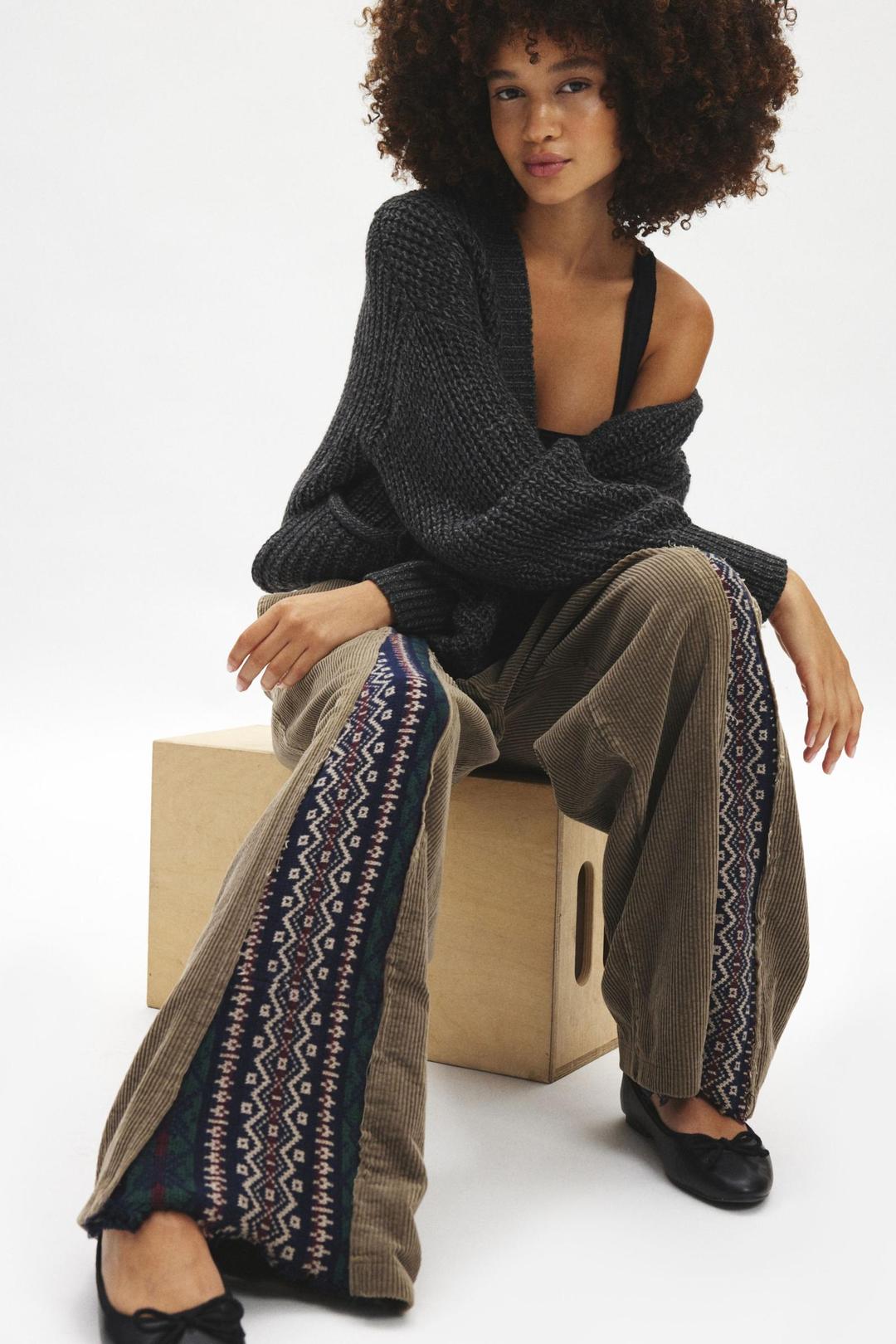 Urban Renewal Remade Corduroy Sweater Patchwork Pant