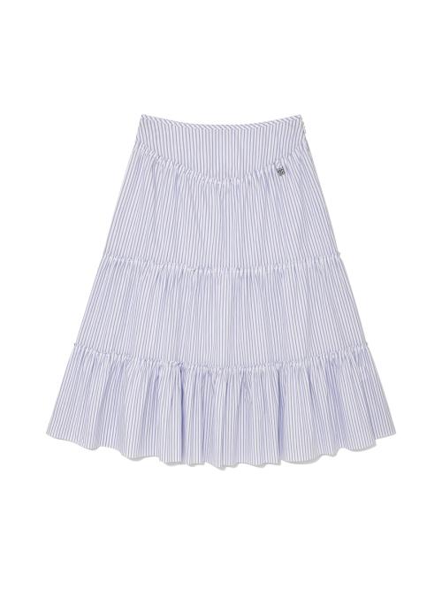 RODEO TIERED RUFFLE SKIRT (STRIPE)