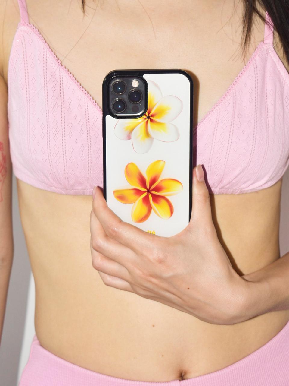 PLUMERIA CASE for iPhone (YELLOW)