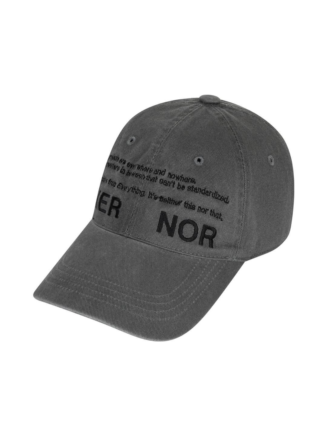 NIIER NOR CAP_CHARCOAL