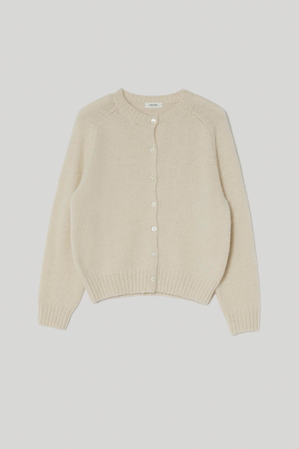 Alpaca cardigan (Off white)