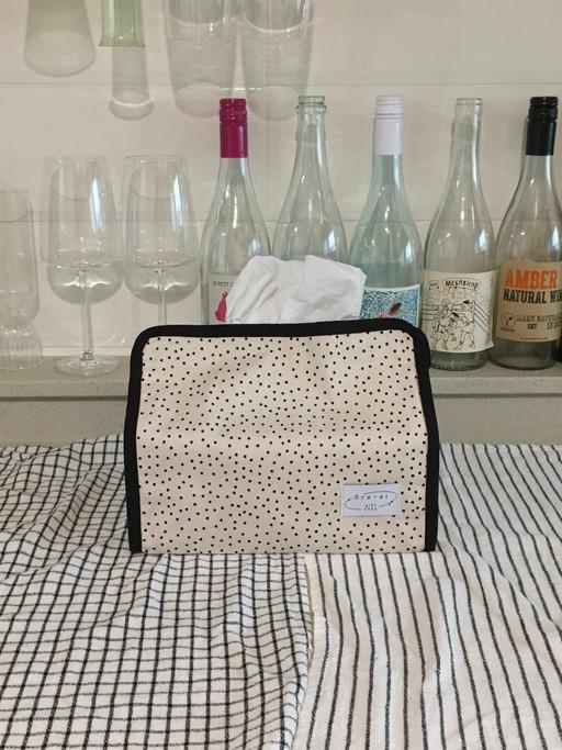 바이어스 티슈케이스 땡땡이 (직사각)