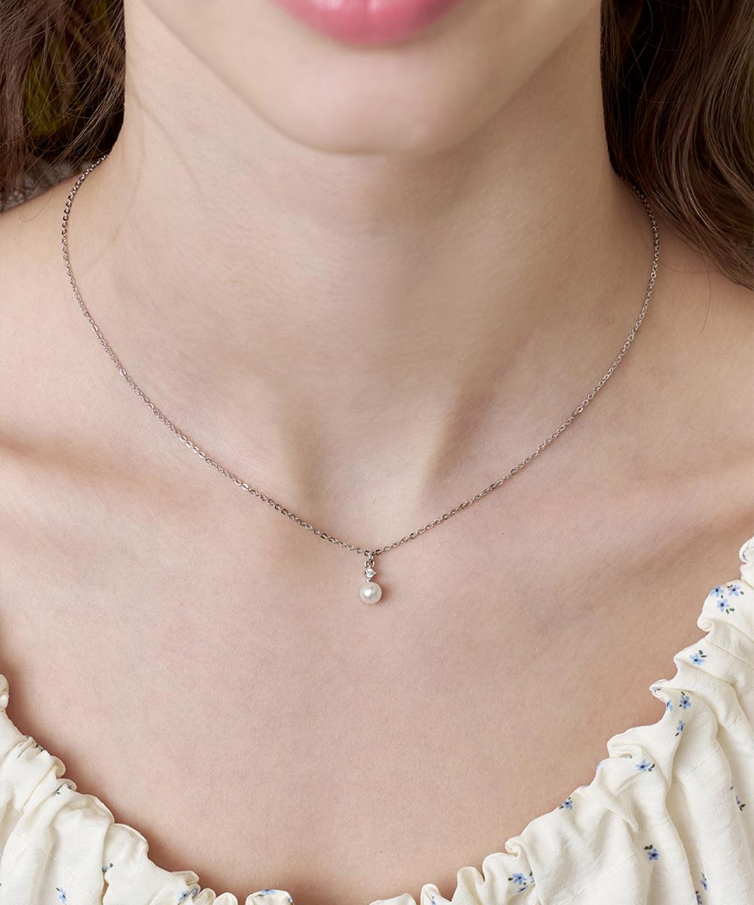 앵브록스 harmony pearl necklace