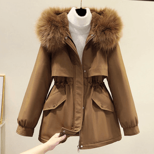 여성용 구디프 털안감 야상 패딩