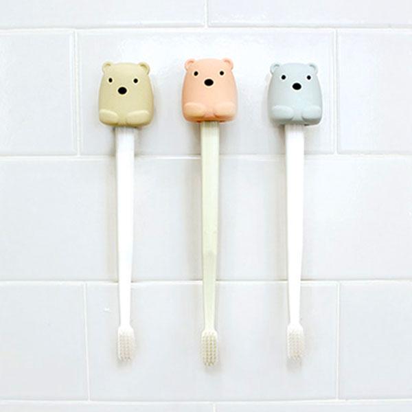 실리콘칫솔걸이(곰)