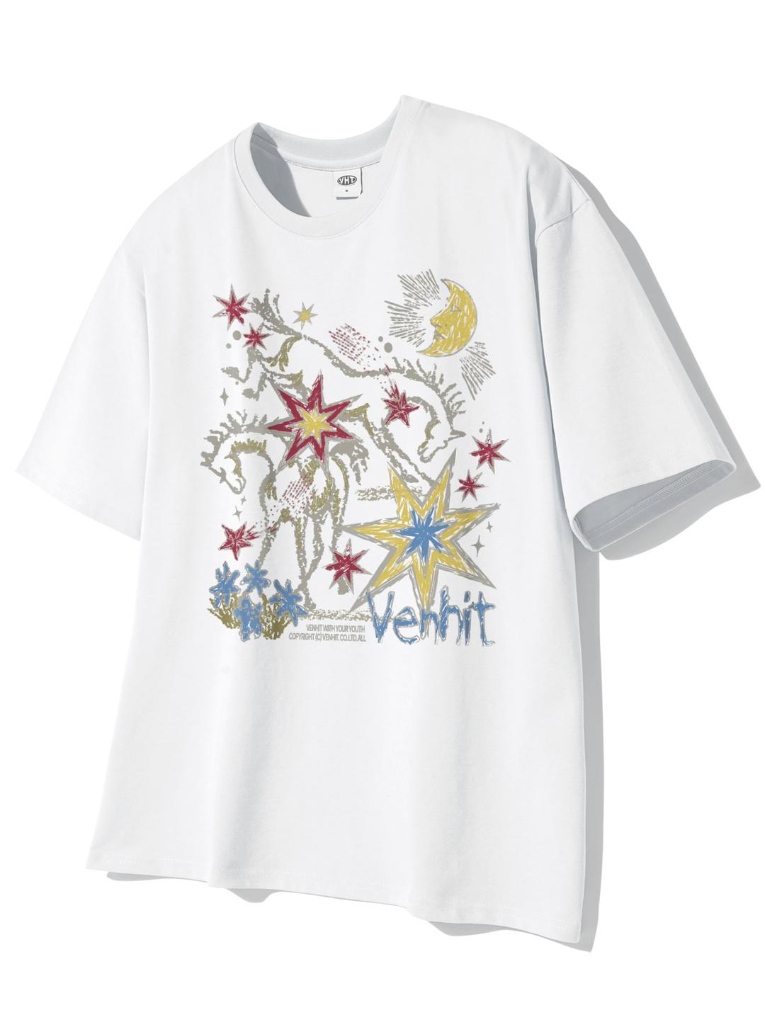 Horse Night 쿨 코튼 반팔티