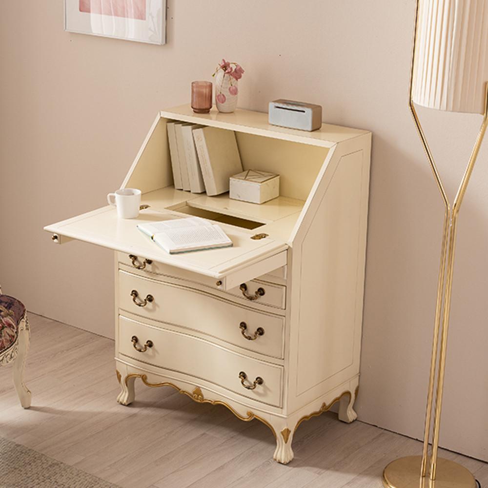 퍼니트랜드 엔틱가구 베리카 컬러 피아노책상 콘솔서랍장