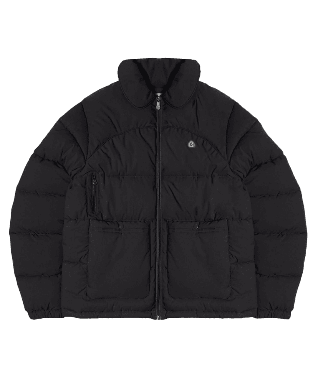 FRONT POCKET PADDED JACKET DARK GREY