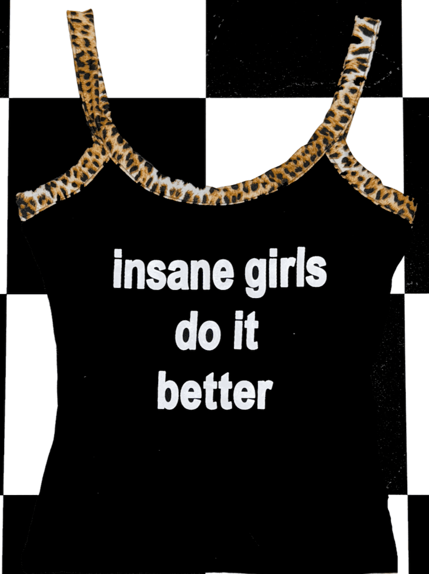 INSANE GIRLS LEOPARD CAMI