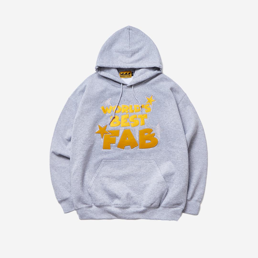 Garments Fab World's Best FAB Hoodie Gray