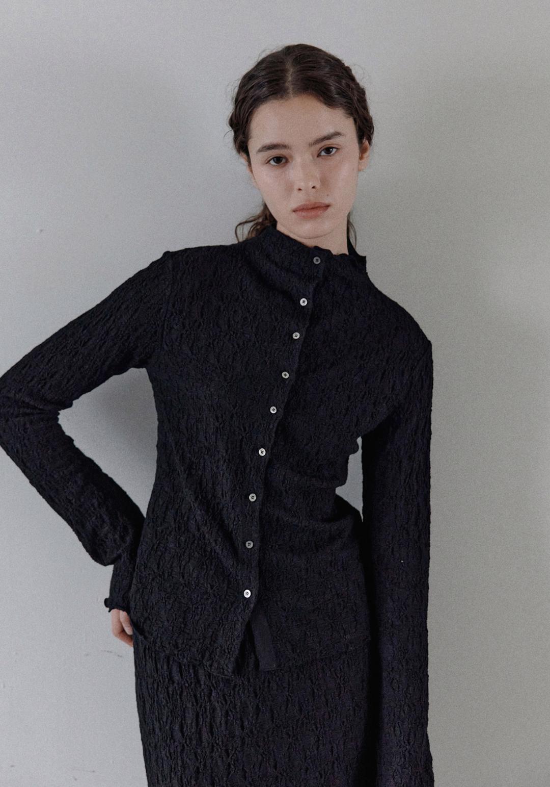 Carrie Mock Neck Cardigan