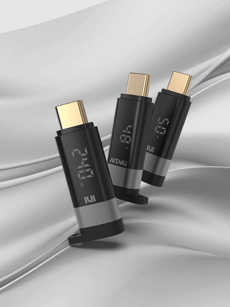 USB4 C타입 100W 240W 5A 듀얼 LED 디스플레이 젠더