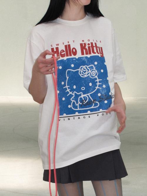 RAIVE X HELLO KITTY Dot Graphic T-shirts VW6ME003_2color