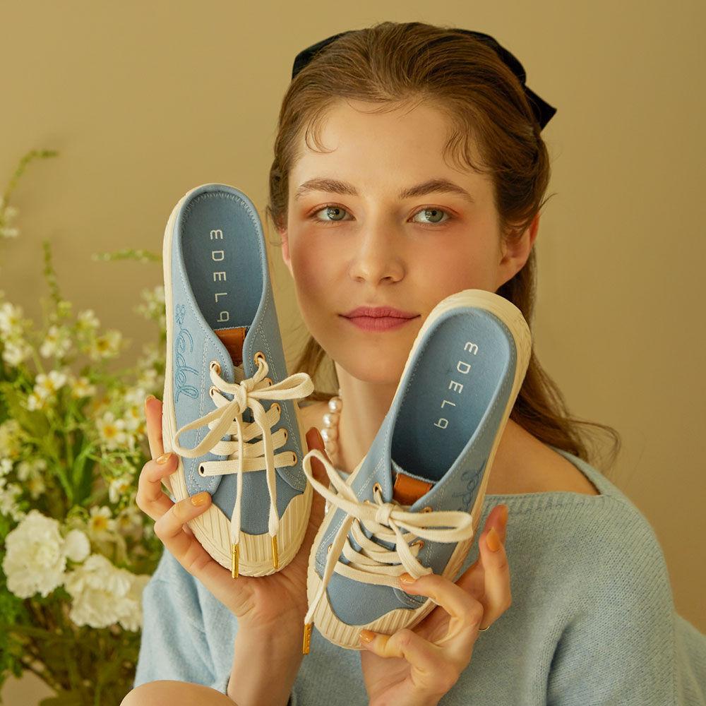 Love poem 러브포엠 가죽 스니커즈 블로퍼 3cm_4color