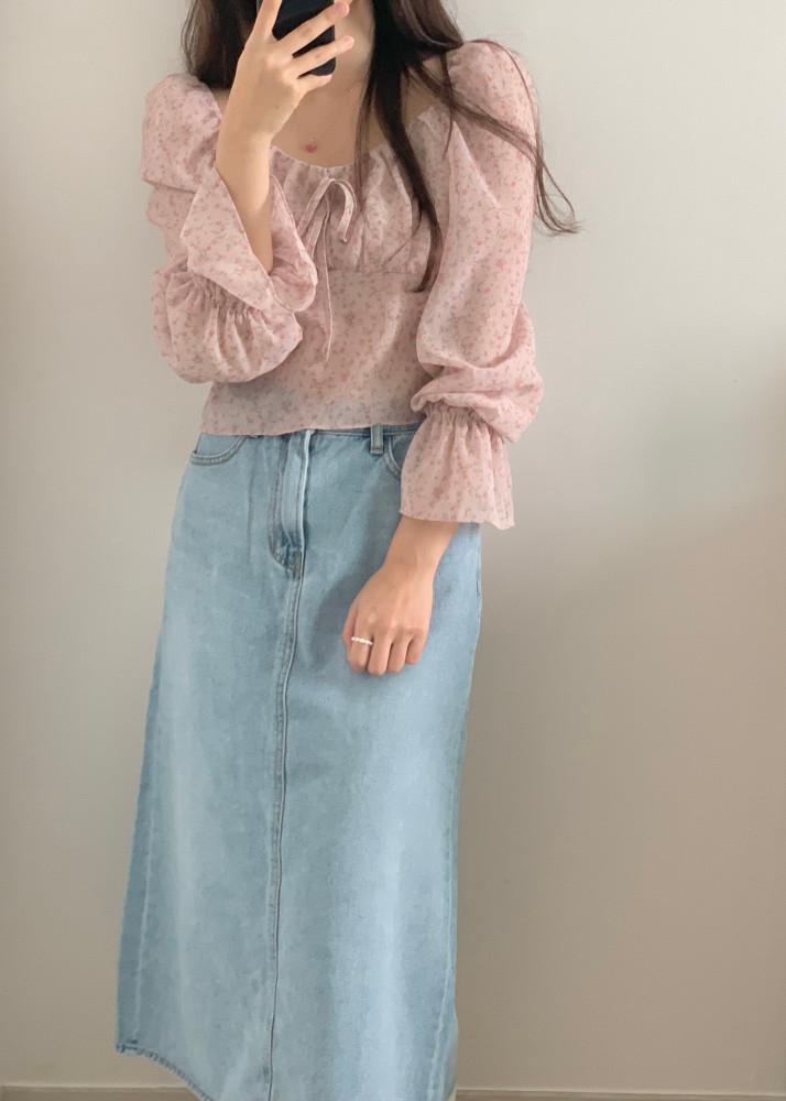 빈티지 플라워 블라우스(Vintage blouse)