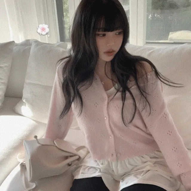 [Spring벚꽃룩🌸] 치코 펀칭 후드 가디건 벚꽃룩 벚꽃놀이 봄가디건 봄아우터 봄옷 봄신상