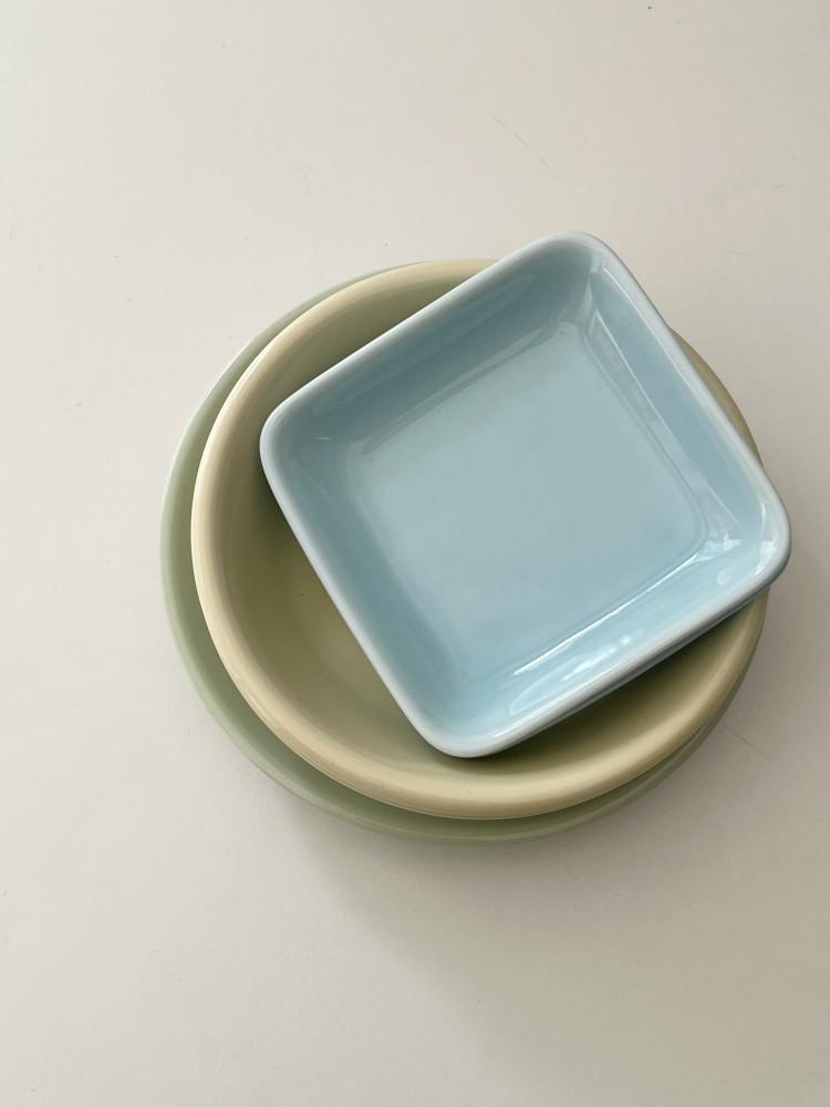 Blue jelly mini plate / 블루 젤리