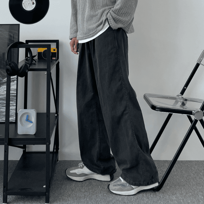 피그코튼밴딩팬츠