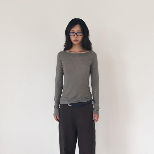 [4차] SOFT BOATNECK T (MOCHA GREY)