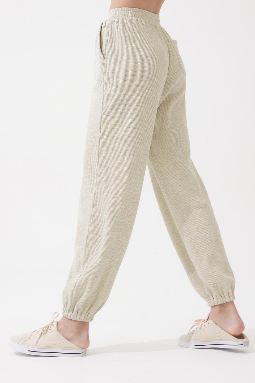 멜로우 와플 조거팬츠 오트밀 Oatmeal