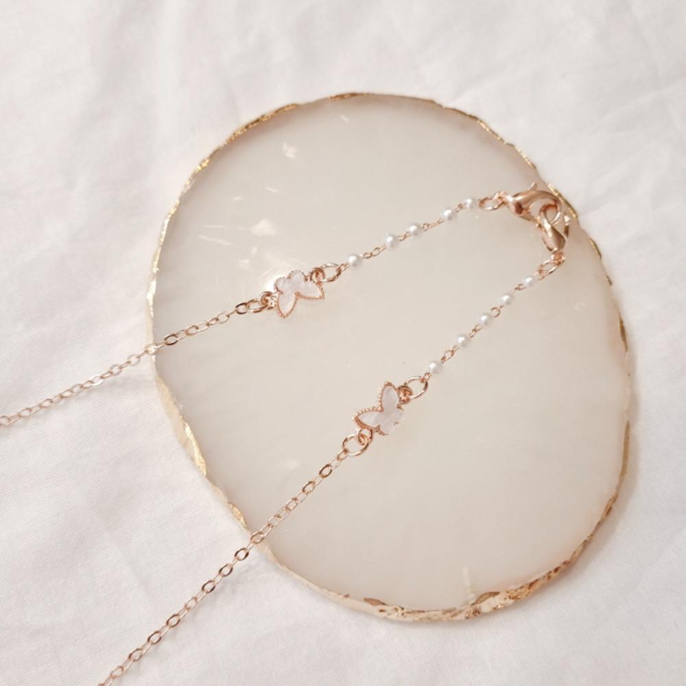 자개 나비 마스크 스트랩