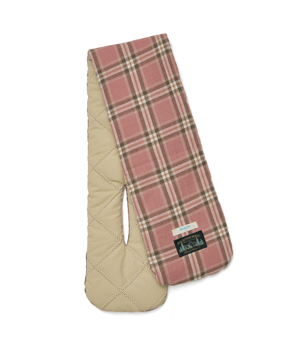 PADDED NYLON SCARF - BEIGE