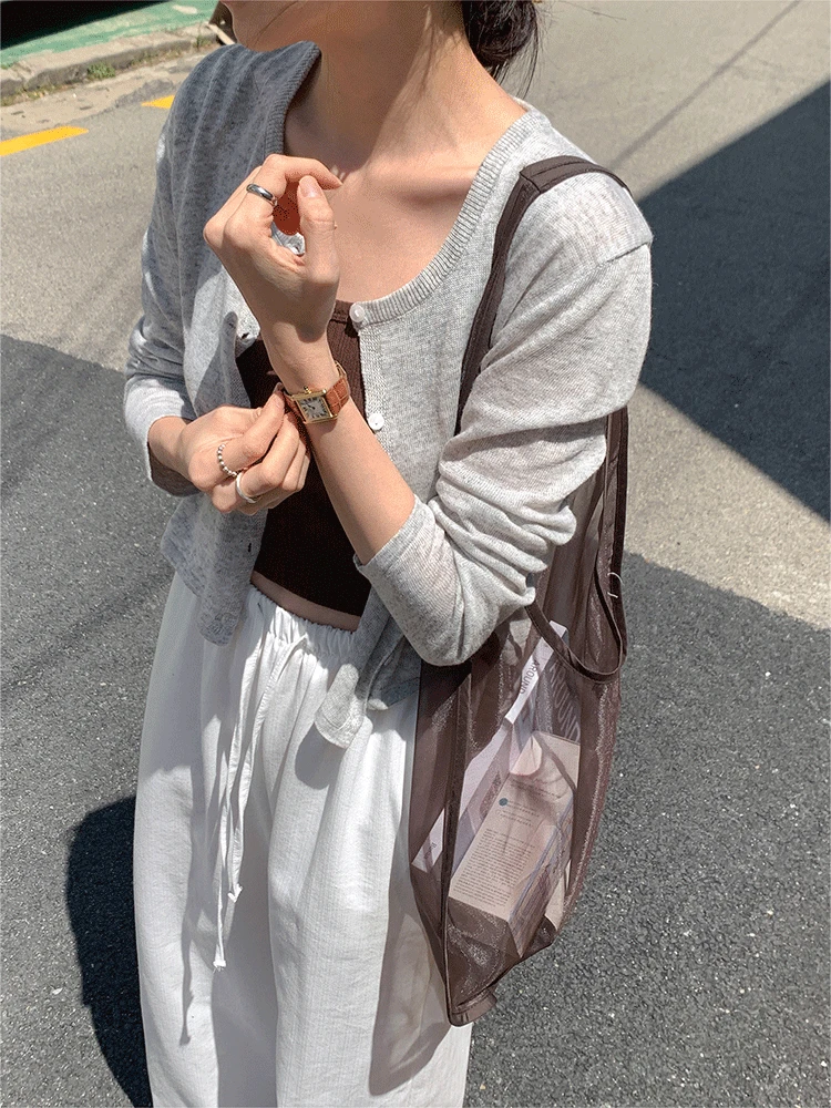 오슬로 린넨 가디건