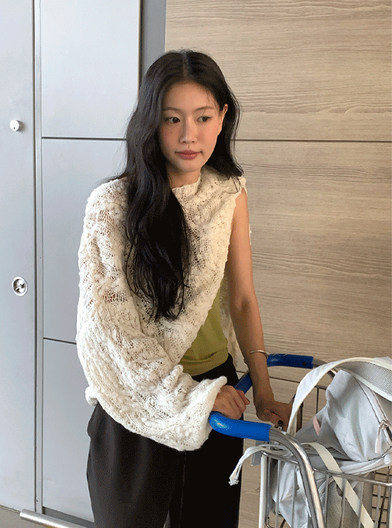 언더비 [주문폭주] 메스나 폼폼 니트, 울 14%