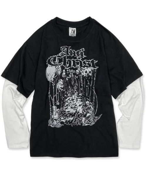 디파이클럽로버스(DEFYCLUBROBBERS)  Anti-Christ (Layered Long Sleeve) - 사이즈 & 후기 | 무신사