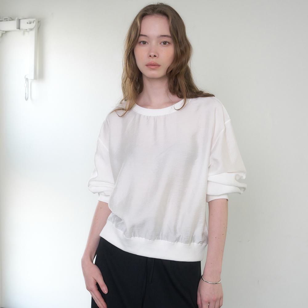 [4차] Sheer sweatshirt (White)