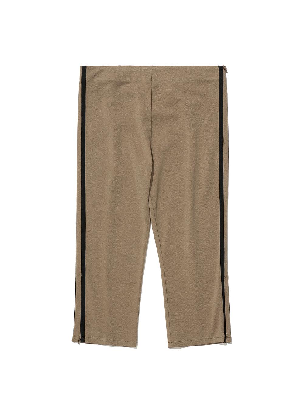 [WOMEN] SIDE STRIPE POINTED LEGGINGS_BEIGE