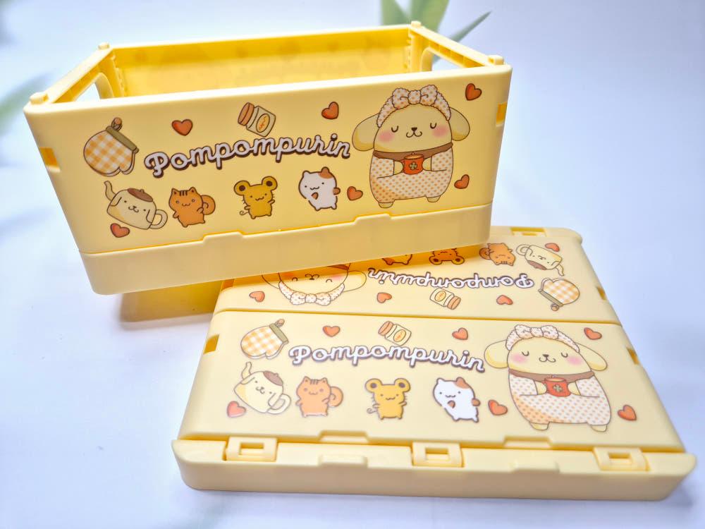 폼폼푸린 옐로우 폴딩박스 접이식 수납박스 수납함 정리함