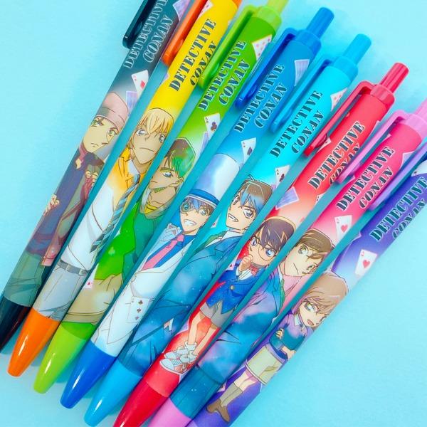 명탐정 코난 캐릭터 노크식 컬러 젤펜 0.5mm 8color