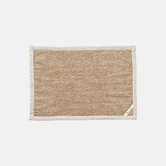 [FOG LINEN WORK] Linen Pile Bath Mat Natural