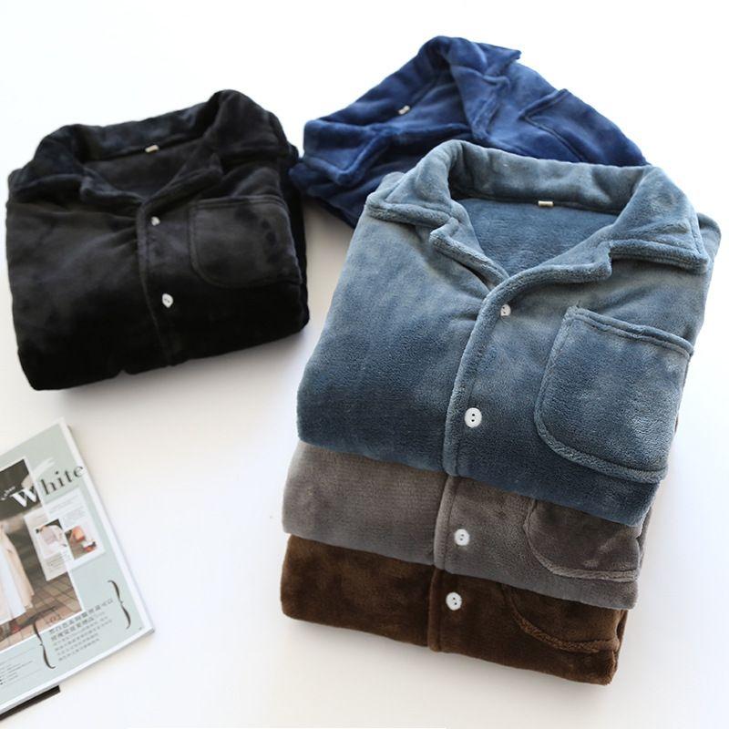 남자 겨울 수면잠옷 빅사이즈 극세사 잠옷 파자마