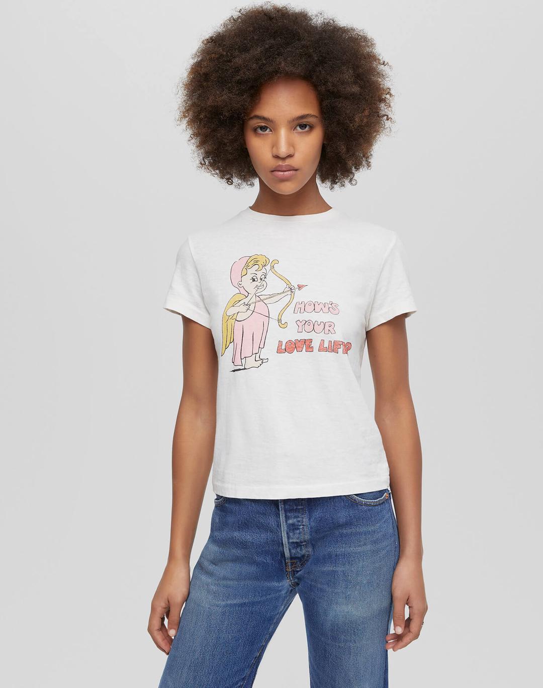 Classic "Love Life" Tee - Vintage White - Vintage White / XS