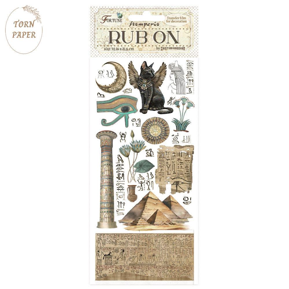 Stamperia 스탬페리아 Rub-on Fortune Egypt 판박이 STA 377