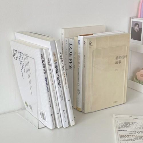 투명 아크릴 북엔드 책정리 책상정리 북선반 책상정리 문구 취미