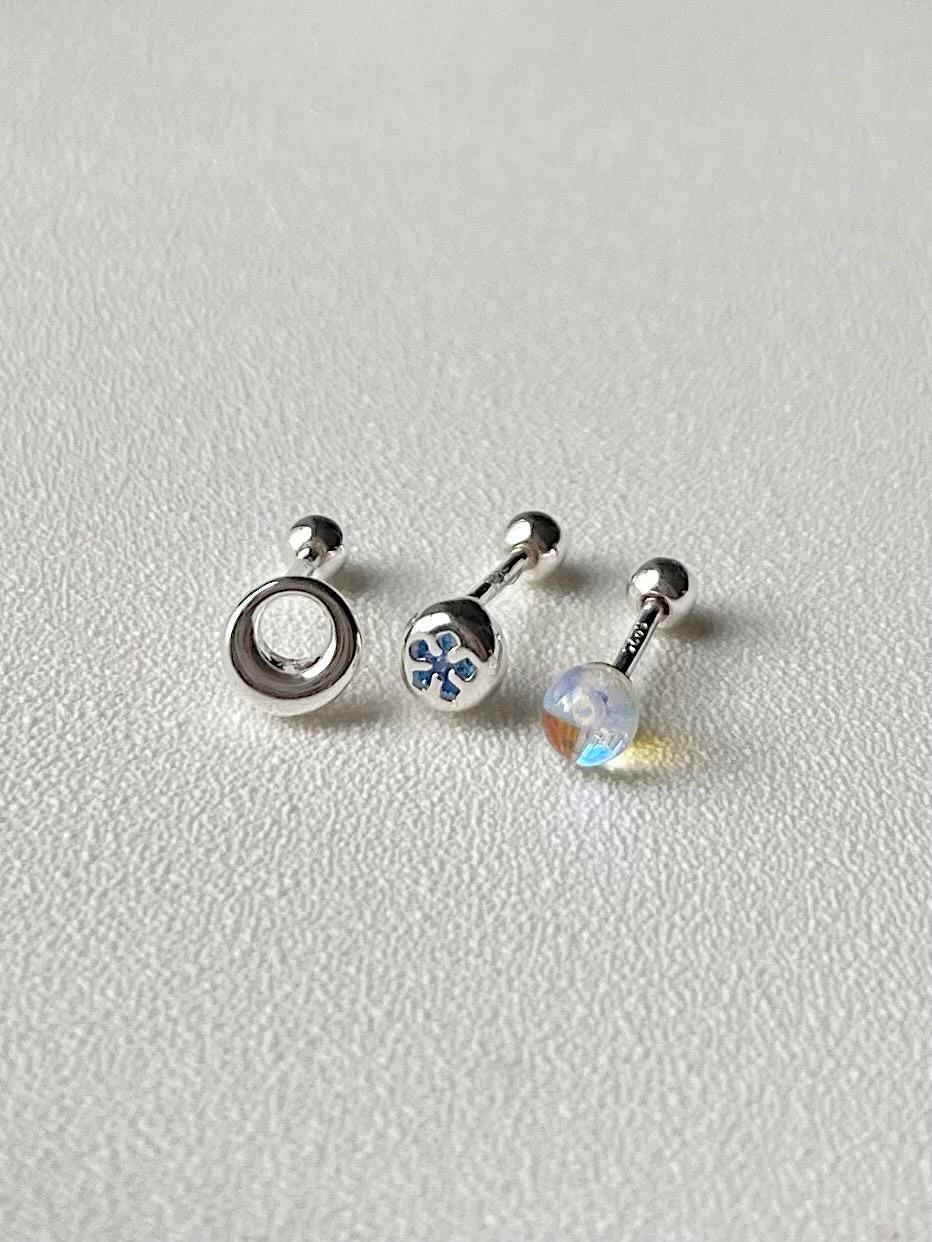 영롱서울 [실버925] 퓨어 라운드 피어싱 (3type)