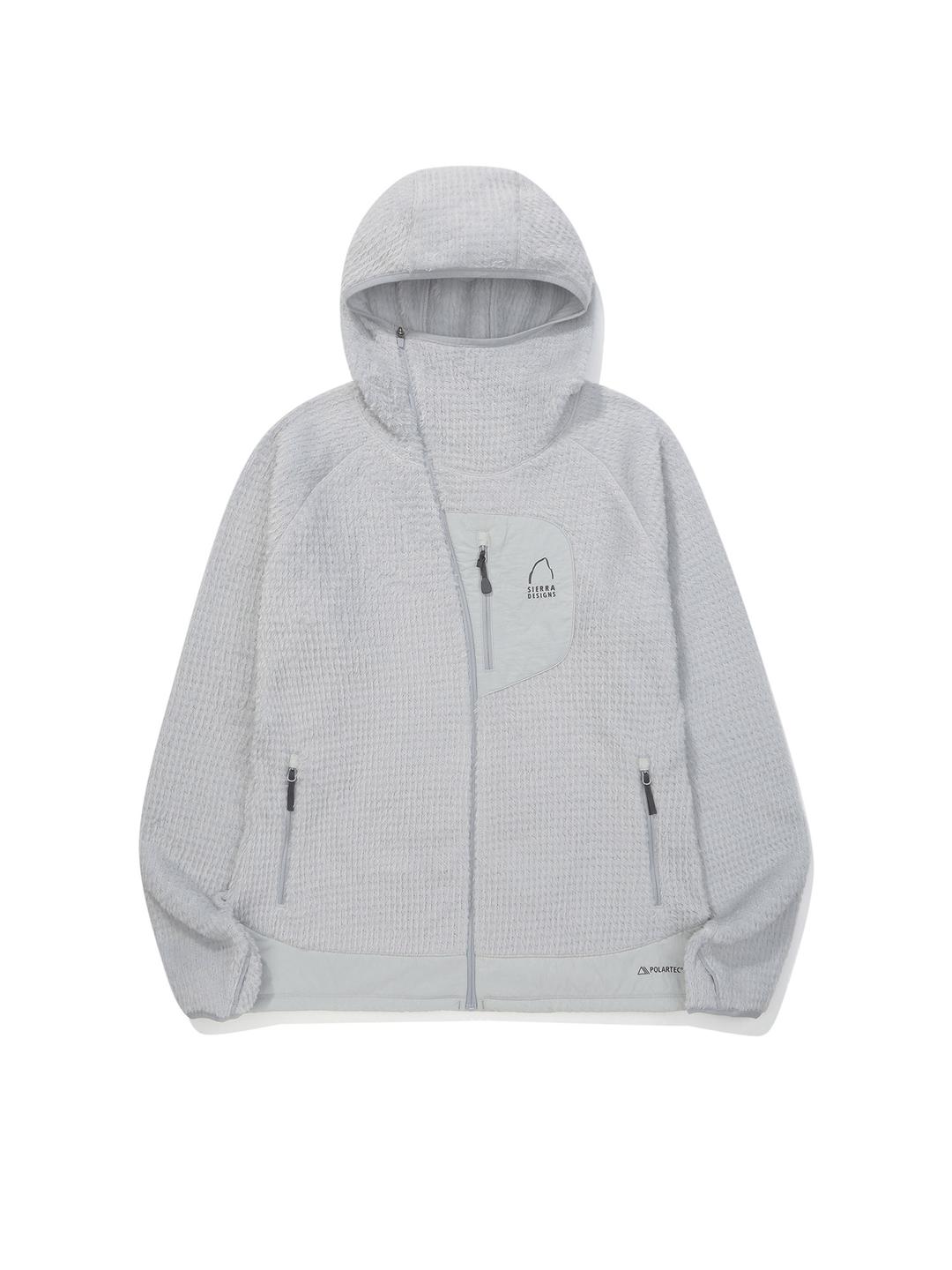 W) 모스(MOSS) 폴라텍 알파 다이렉트 190 후드집업 LIGHT GREY