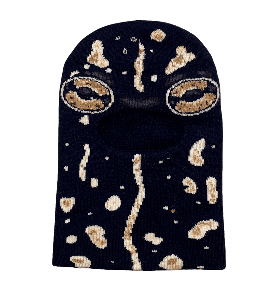 Knit Frog Balaclava - Black Toad