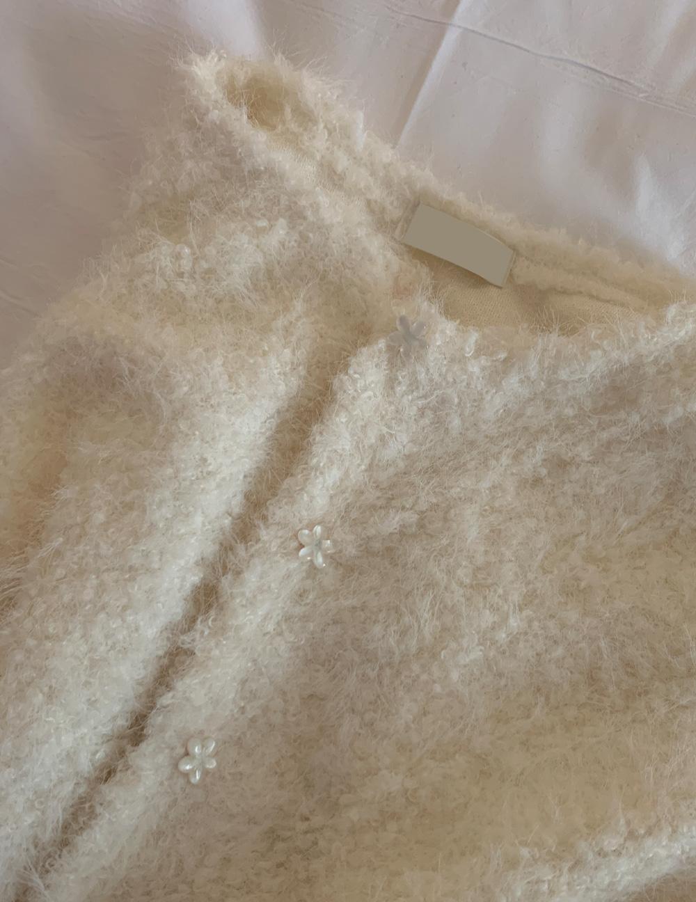 [러블리/단추포인트] 르아 뽀글이 가디건