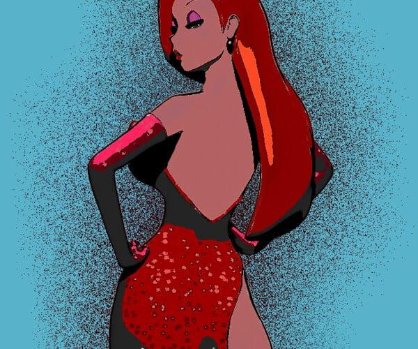 ArtStation - jessica rabbit | Resources